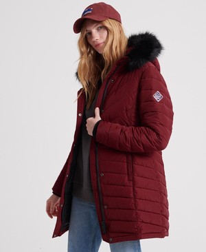 Superdry Icelandic Parka Női Kabát Piros | GXMKR3582